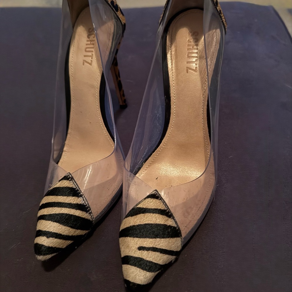 Zebra Print Women's Heels